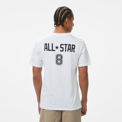 Converse Retro Chuck Soccer Erkek Baskılı Beyaz T-shirt