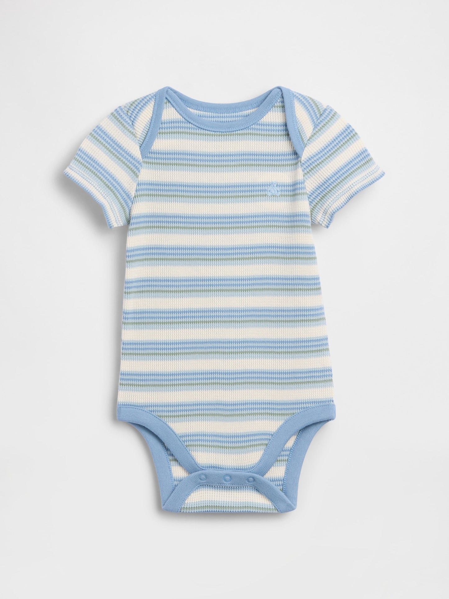 Açık Mavi First Favorites Waffle Bodysuit