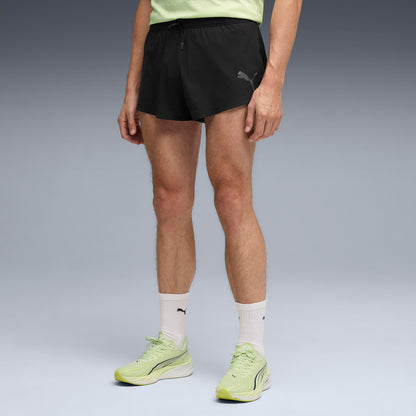 Puma Lightspeed Uw 2 Split Erkek Siyah Koşu Şortu