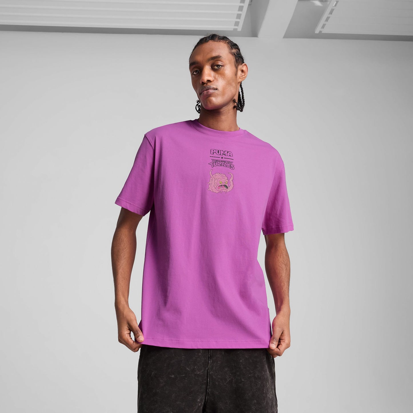 Puma X Tmnt Graphic Erkek Mor T-shirt