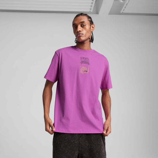 Puma X Tmnt Graphic Erkek Mor T-shirt