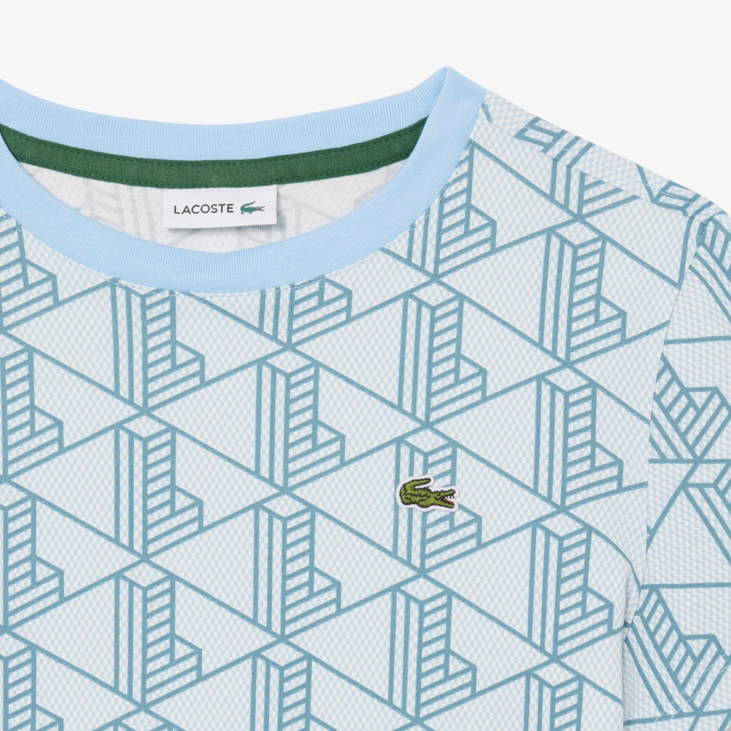 Lacoste Relaxed Fit Monogram Çocuk Mavi T-shirt