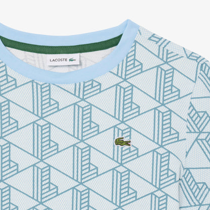 Lacoste Relaxed Fit Monogram Çocuk Mavi T-shirt