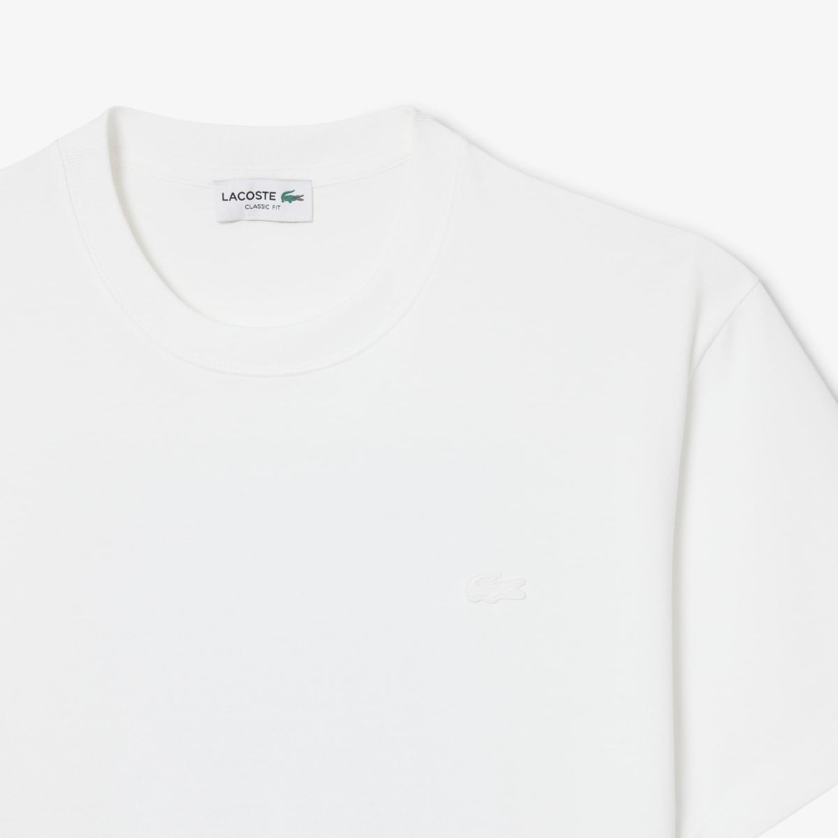 Lacoste Classic Fit Erkek Beyaz T-shirt