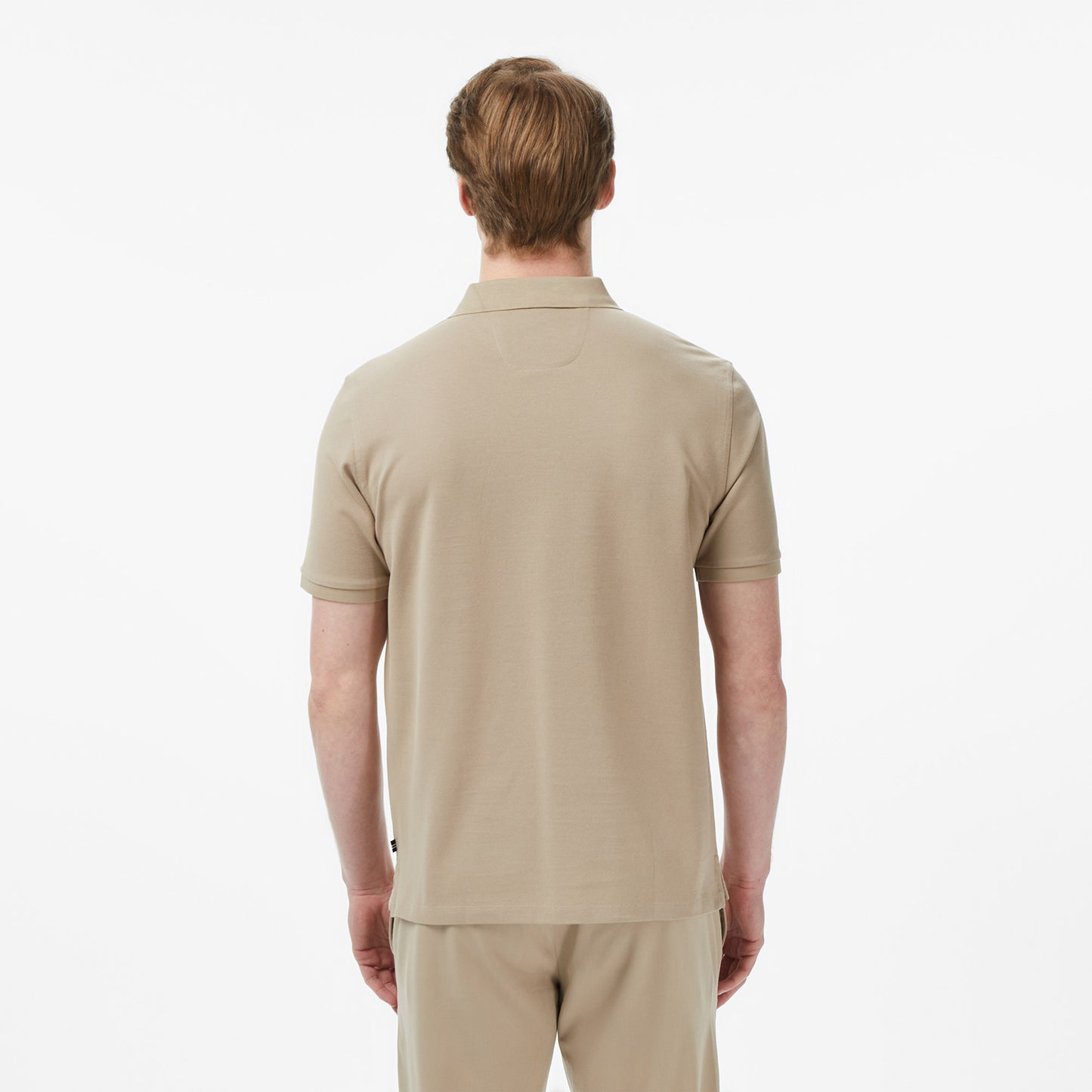 Nautica Erkek Bej Regular Fit Polo Yaka T-shirt