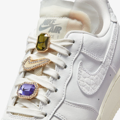 Nike Air Force 1 Low Premium Bling Jewels Kadın Beyaz Sneaker
