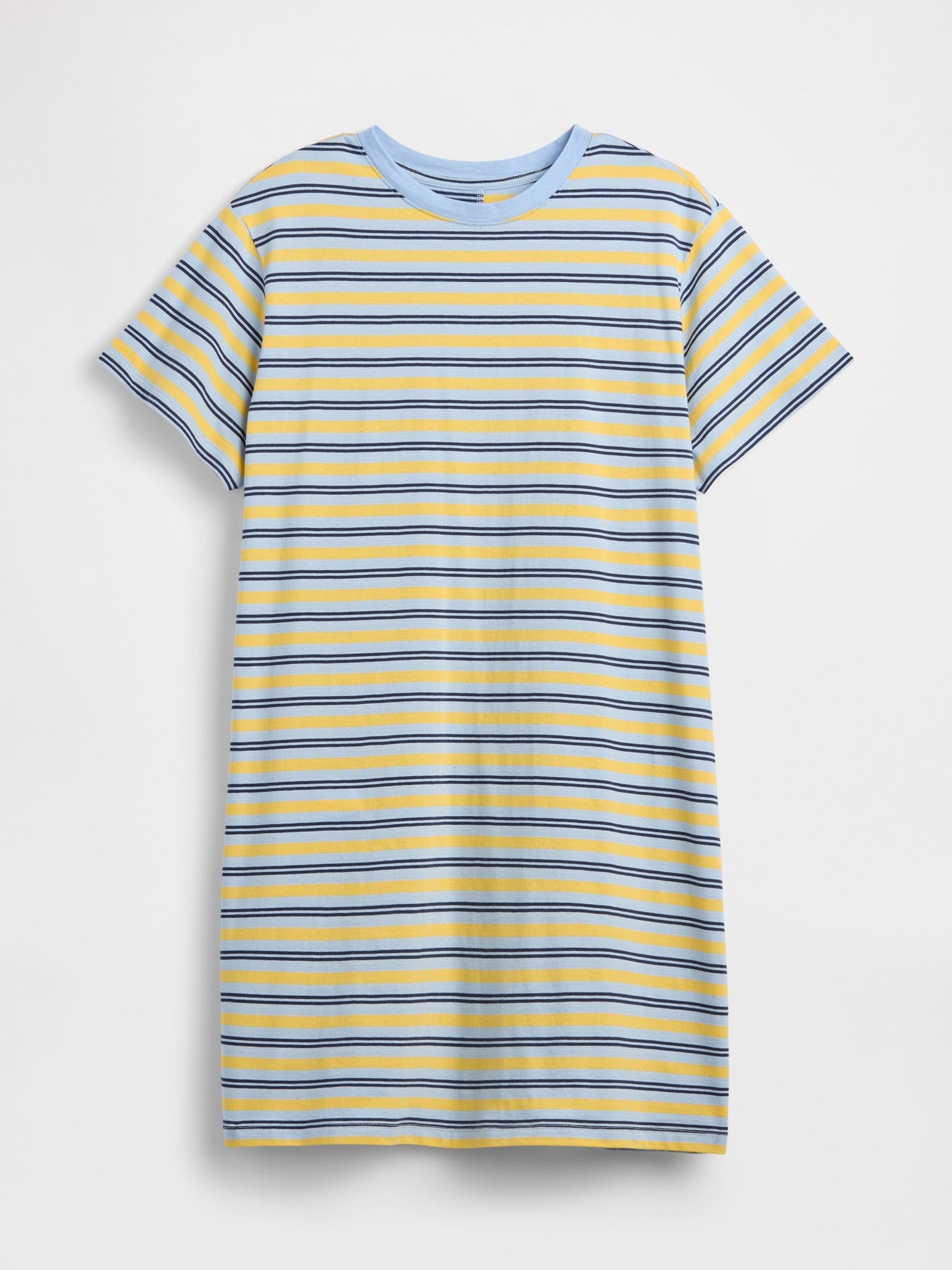 Sarı Relaxed T-shirt Mini Elbise