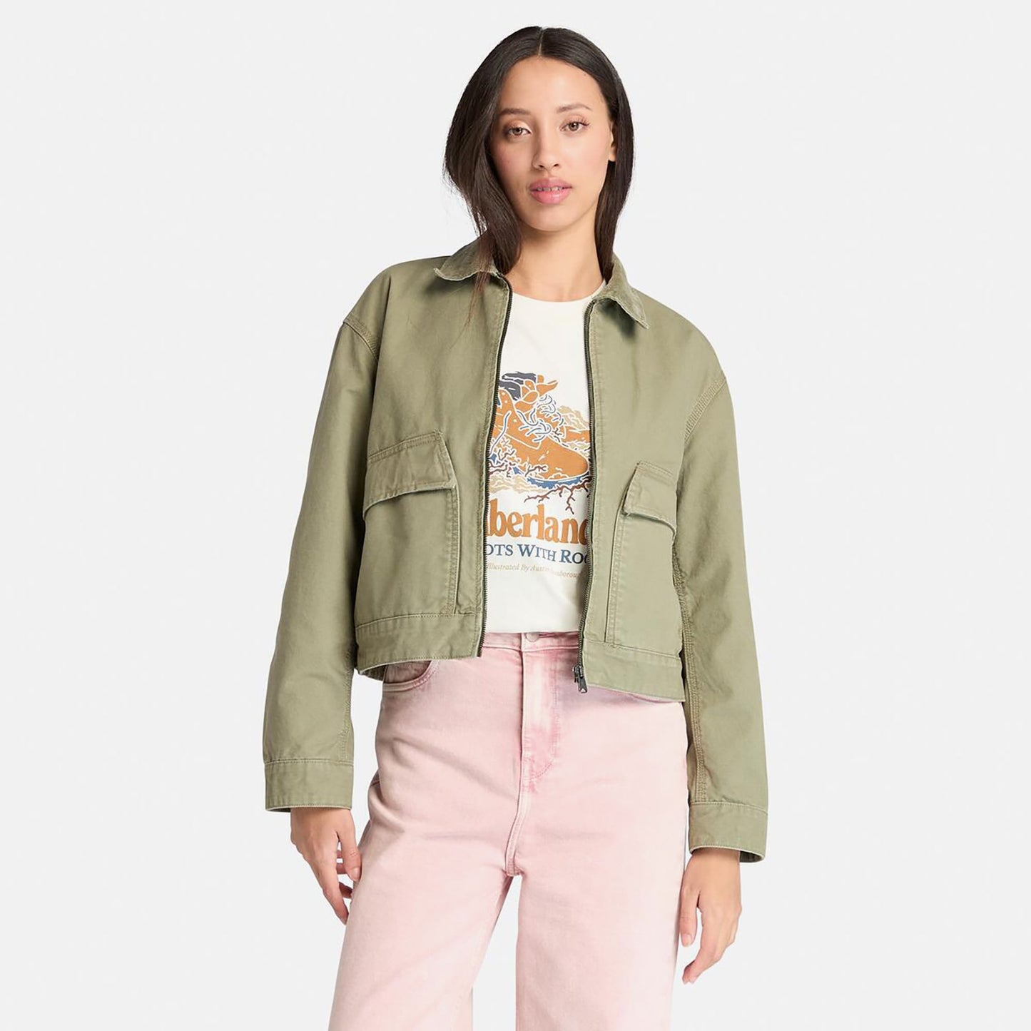 Timberland Stafford Bomber Kadın Yeşil Ceket