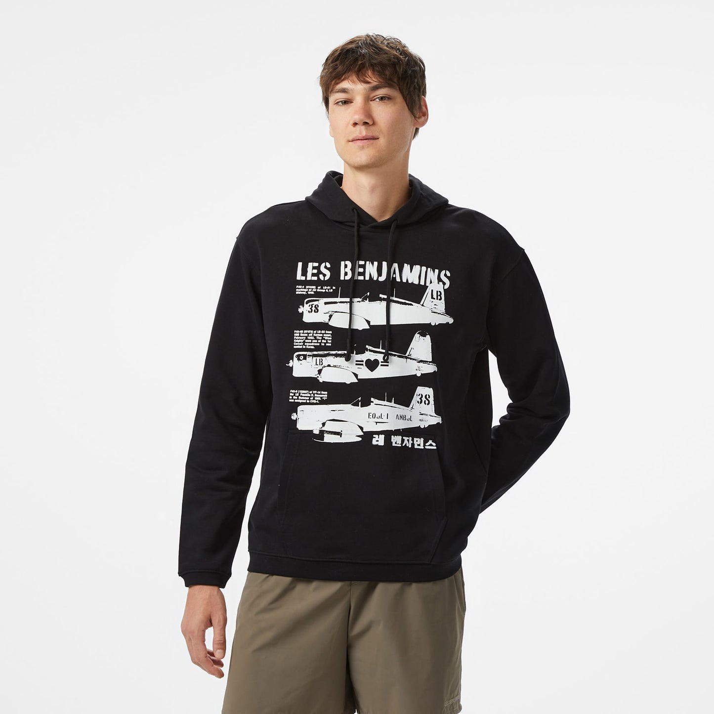 Les Benjamins Erkek Siyah Hoodie