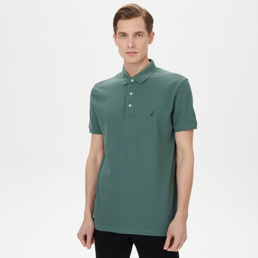 Nautica Erkek Yeşil Slim Fit Kısa Kollu Polo Yaka T-shirt