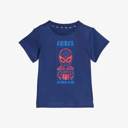 Adidas Marvel Set Çocuk Mavi Şort Takım