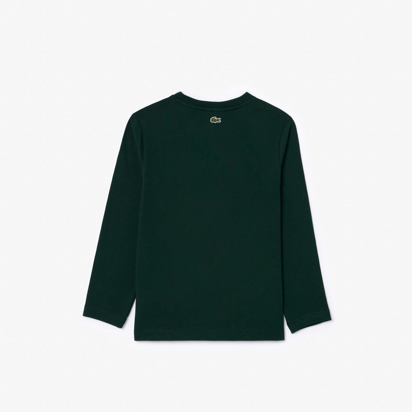 Lacoste Uzun Kollu Bisiklet Yaka Baskılı Çocuk Yeşil T-shirt