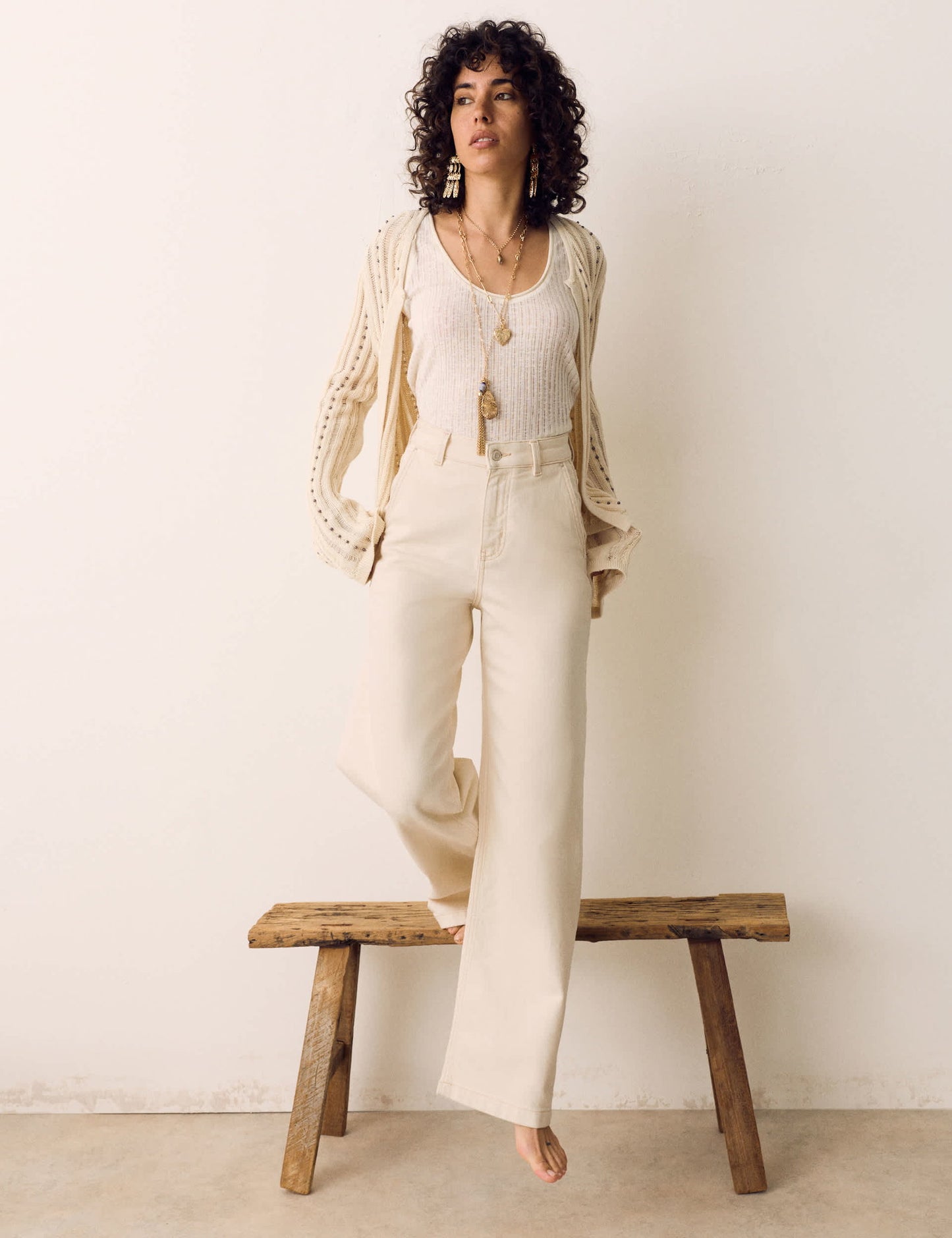Yüksek Bel Wide Leg Pantolon