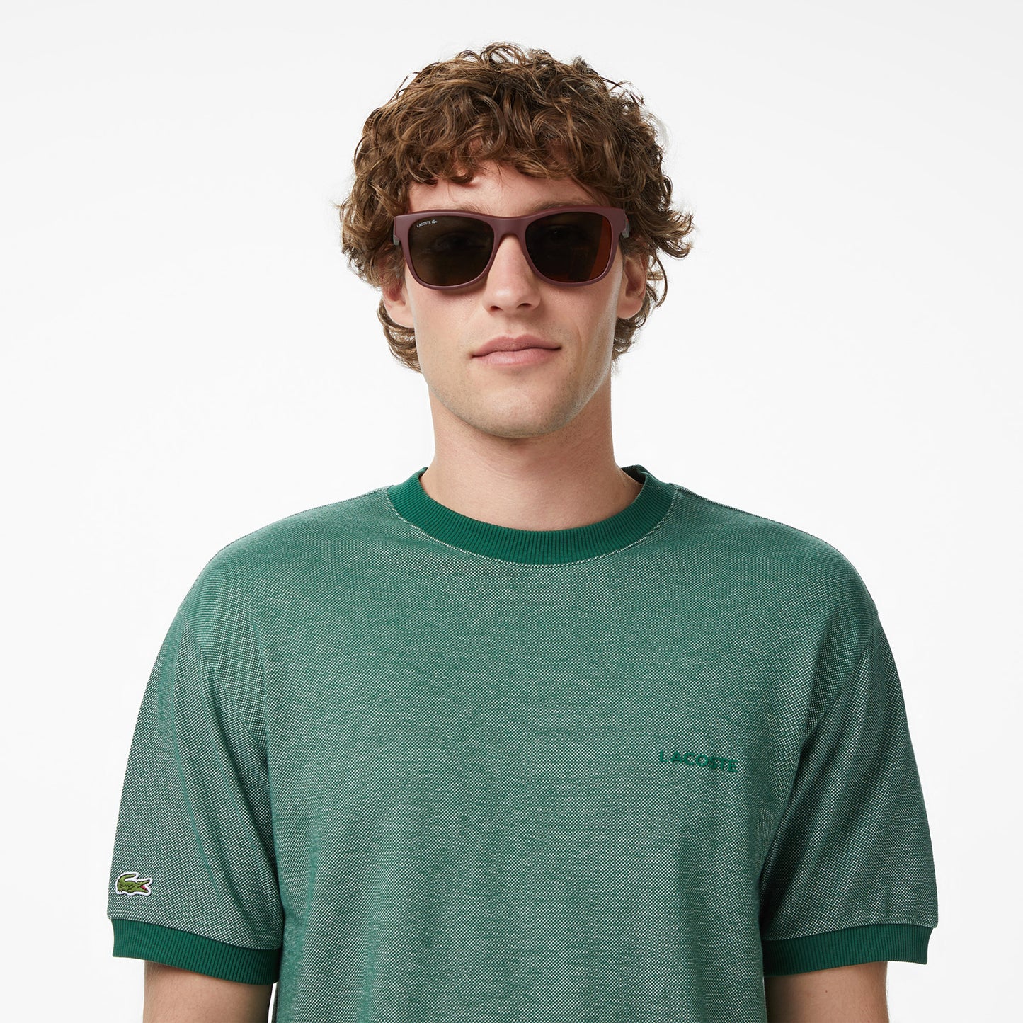 Lacoste Erkek Relaxed Fit Bisiklet Yaka Yeşil T-shirt