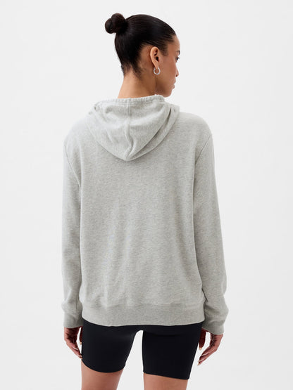 Açık Gri Gap Logo Havlu Kumaş Sweatshirt