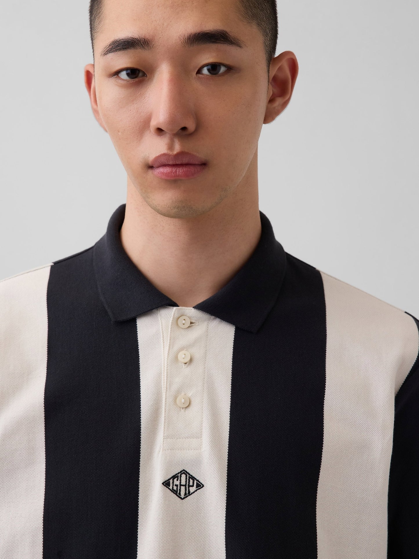 Siyah Ouigap Relaxed Pique Polo T-shirt