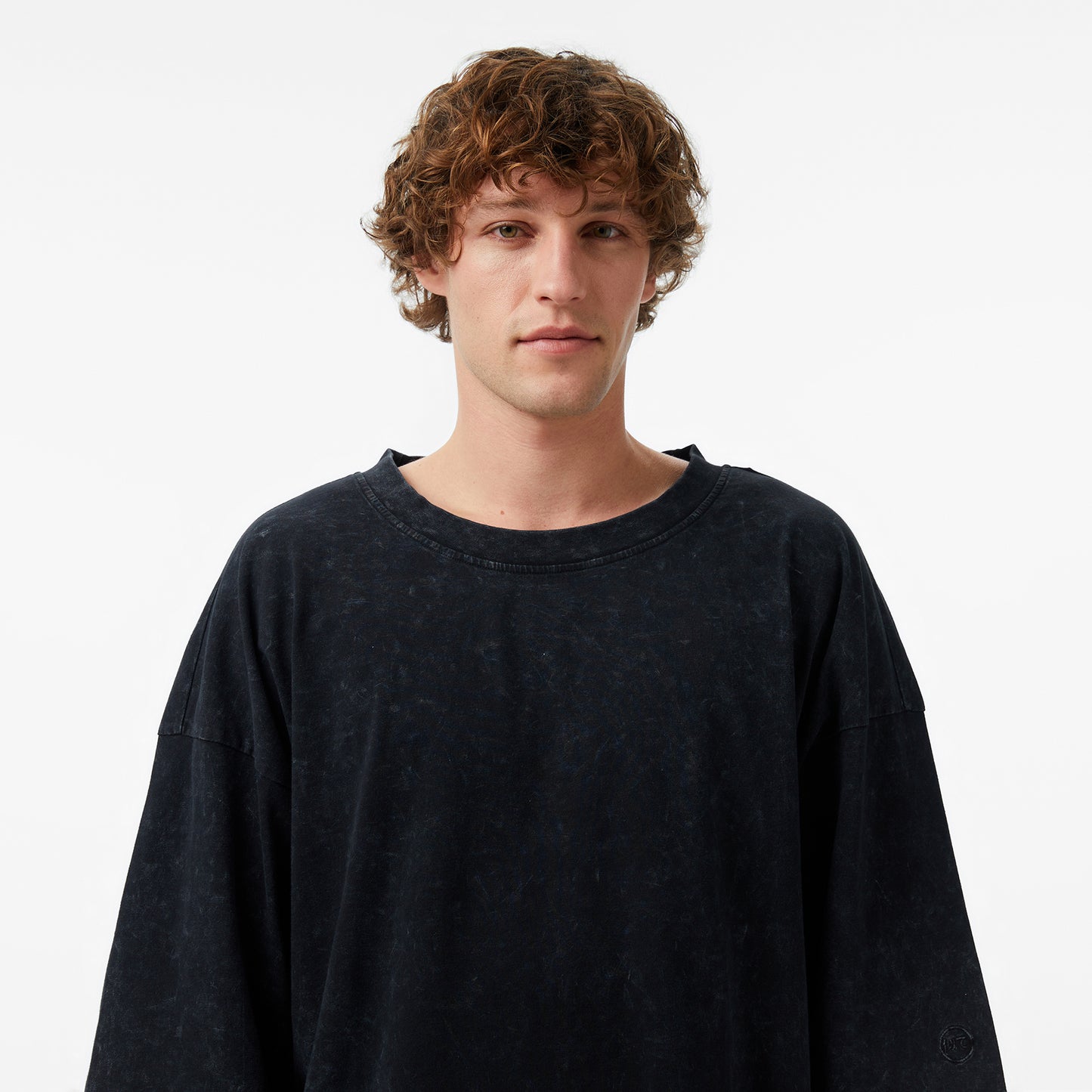 United4 Oversize Fit Erkek Siyah T-shirt