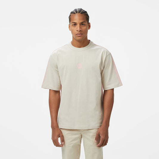 United4 Erkek Krem/pembe T-shirt