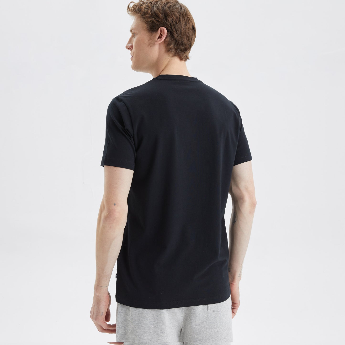 Nautica Erkek Siyah Standart Fit T-shirt