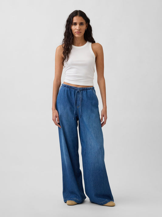 Mavi Mid Rise Ultrasoft Easy Baggy Jean Pantolon
