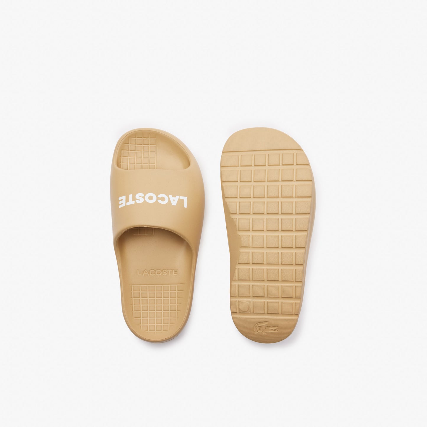 Lacoste Serve Slide 2.0 Kadın Bej Terlik