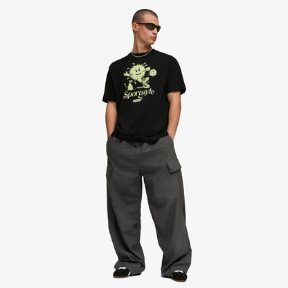 Puma Graphic Erkek Siyah T-shirt