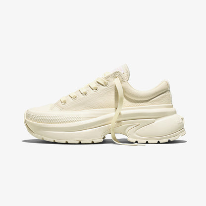 Converse Run Star Crush Deri Unisex Krem Sneaker