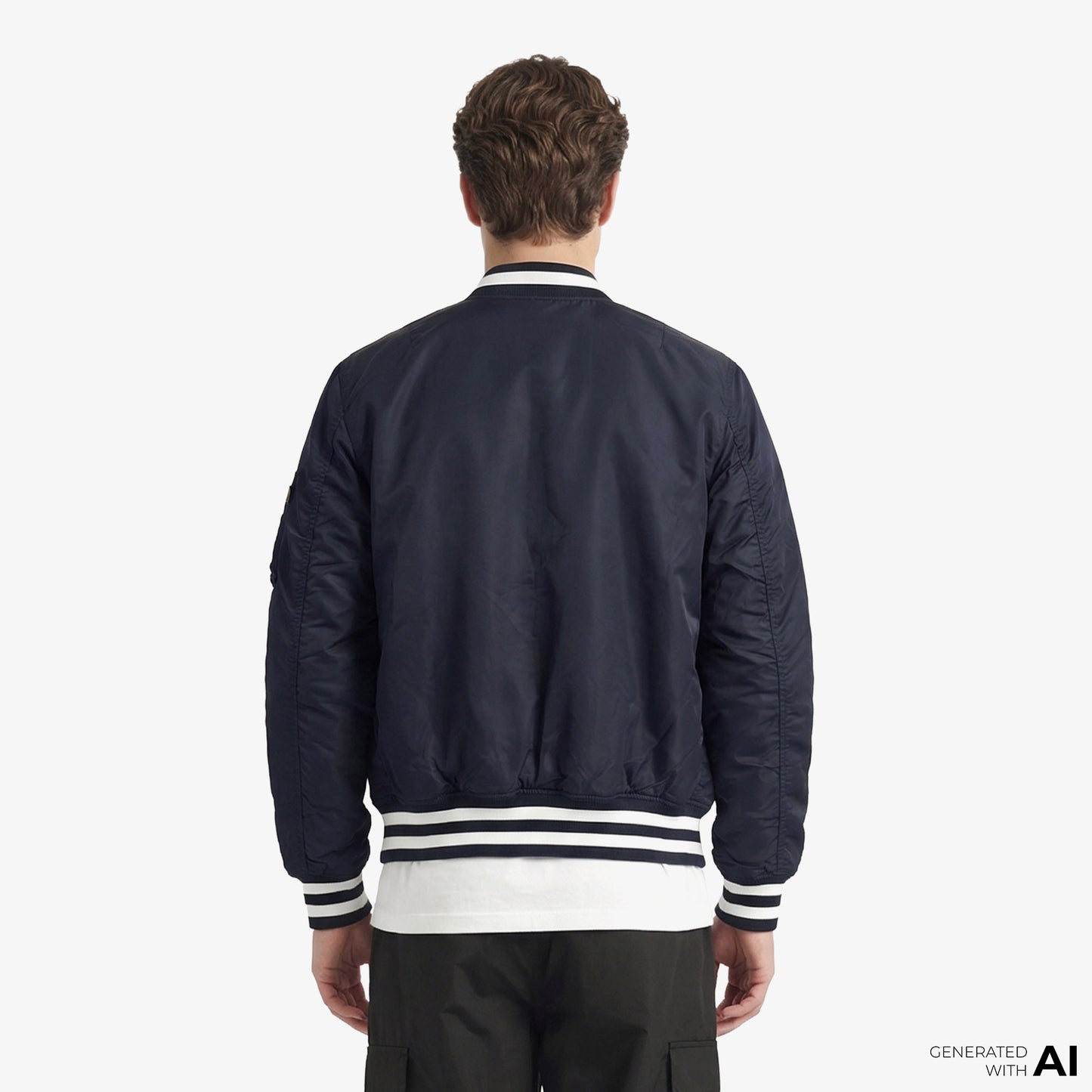 Alpha Industries X New Era Chicago Bears Ma-1 Bomber Erkek Lacivert Mont
