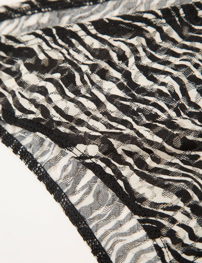 Zebra Desenli Brazilian Külot