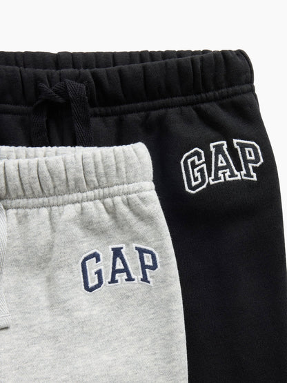 Gri Relaxed Pull-on Logo Eşofman Altı (2'li)
