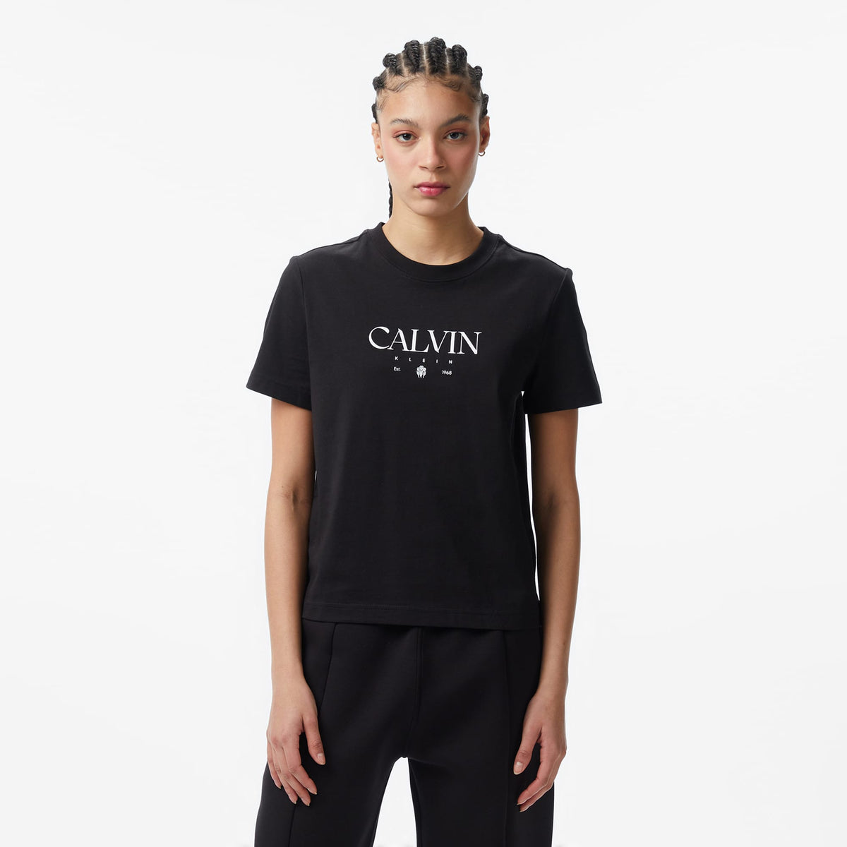 Calvin Klein Concept Graphic Kadın Siyah T-shirt