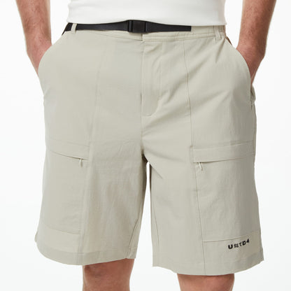 United4 Slim Fit Erkek Krem Şort