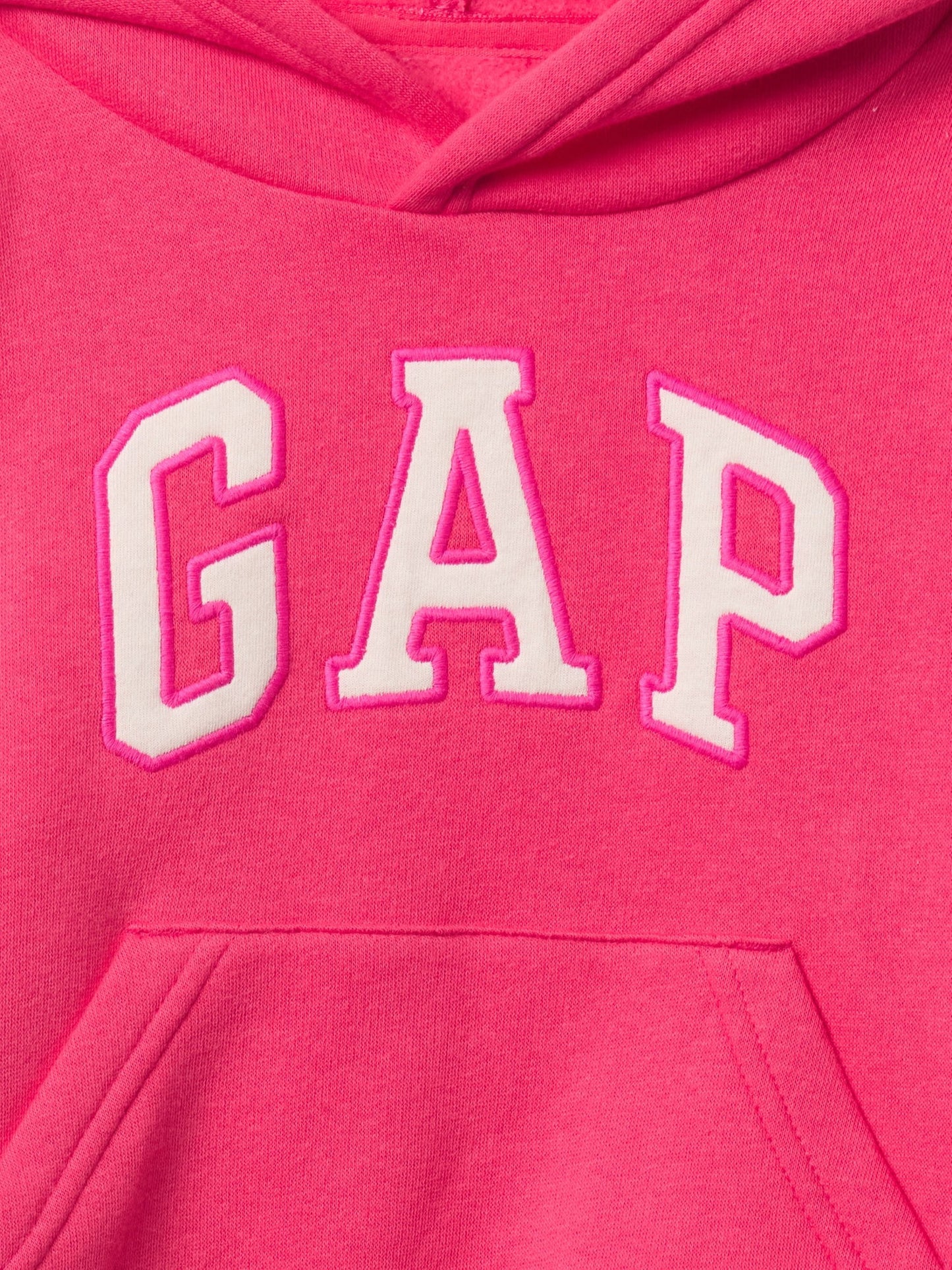 Pembe Gap Logo Kapüşonlu Sweatshirt
