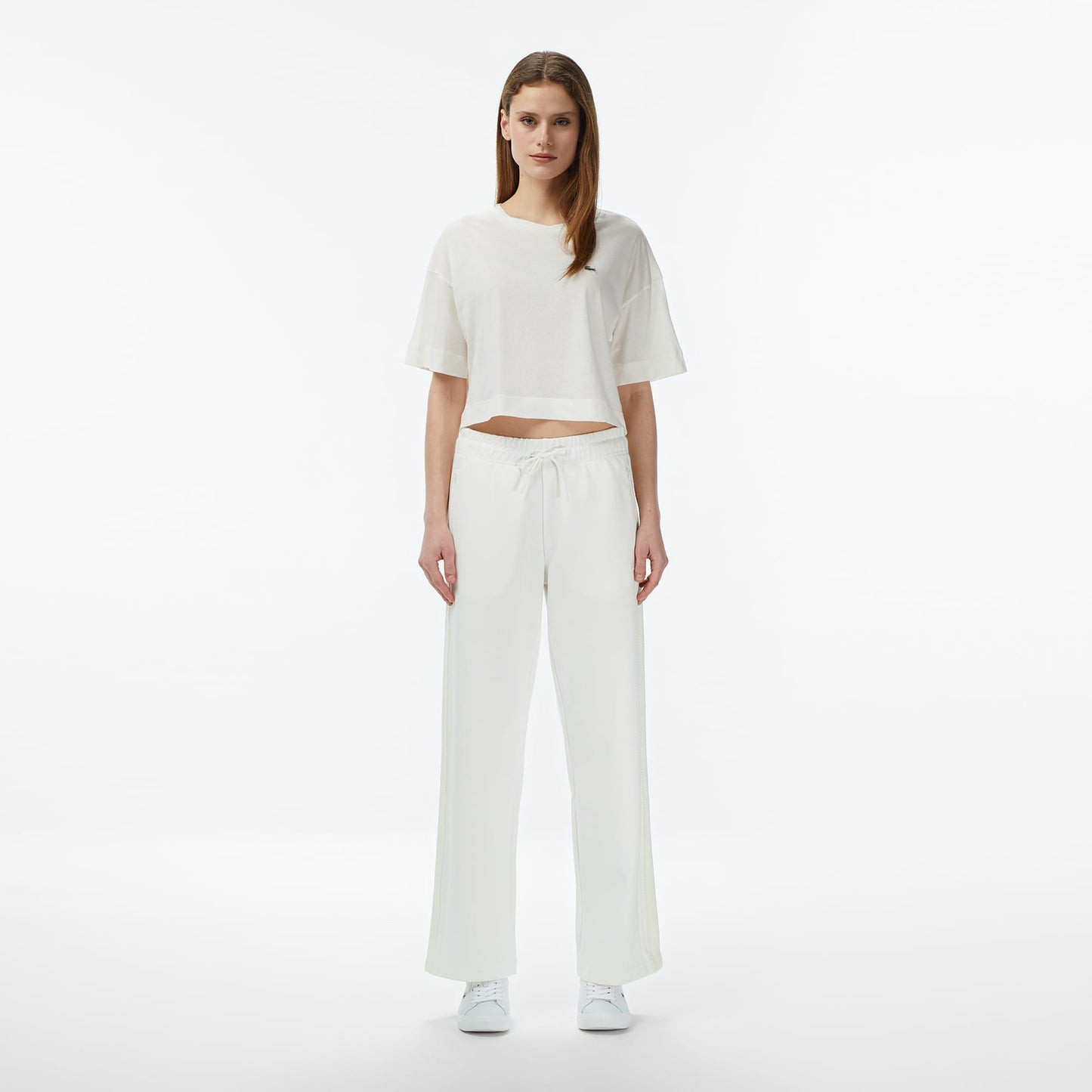 Lacoste Kadın Regular Fit Krem Eşofman Altı