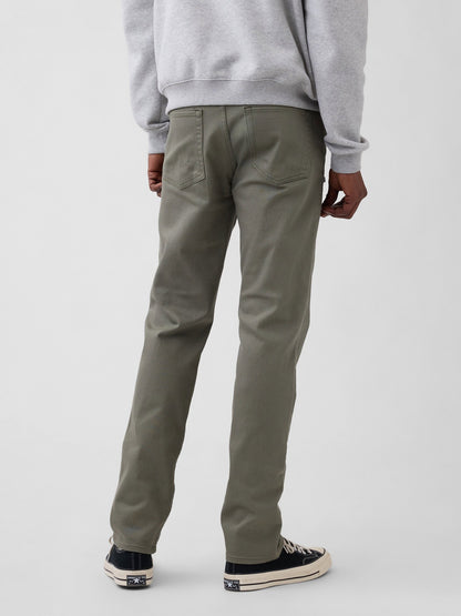 Haki Slim Soft Wear Jean Pantolon