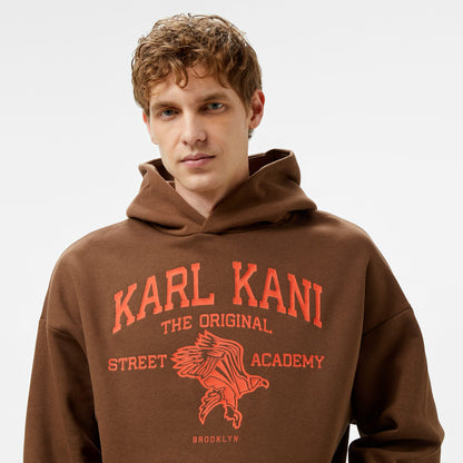 Karl Kani Kani Street Academy Os Erkek Kahverengi Hoodie