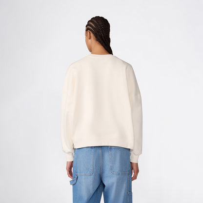 Champion Crewneck Kadın Krem Sweatshirt