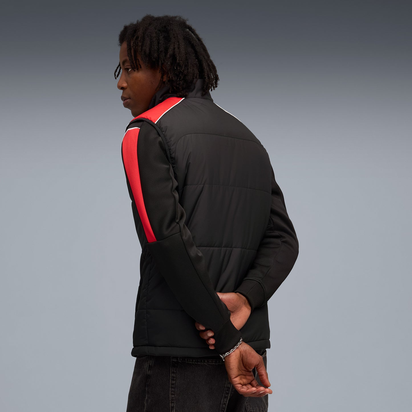 Puma Scuderia Ferrari Mt7 Padded Siyah Yelek
