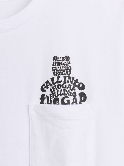 Beyaz Brannan Bear Cep T-shirt