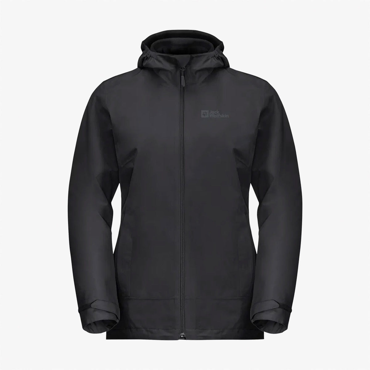 Jack Wolfskin Moonrise 3'ü 1 Arada Kadın Siyah Outdoor Mont
