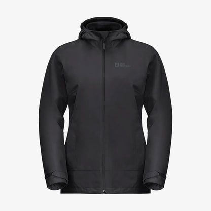 Jack Wolfskin Moonrise 3'ü 1 Arada Kadın Siyah Outdoor Mont