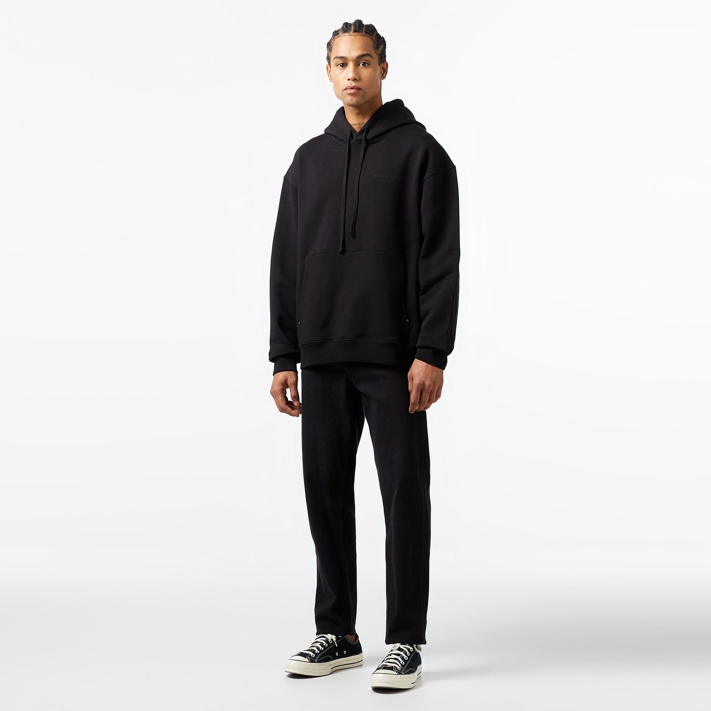 Les Benjamins Classics Erkek Siyah Sweatshirt