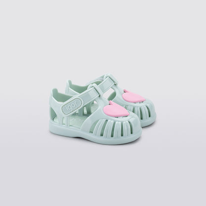 Igor Tobby Gloss Love Bebek Yeşil Sandalet