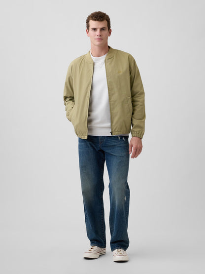 Açık Yeşil Relaxed Bomber Ceket