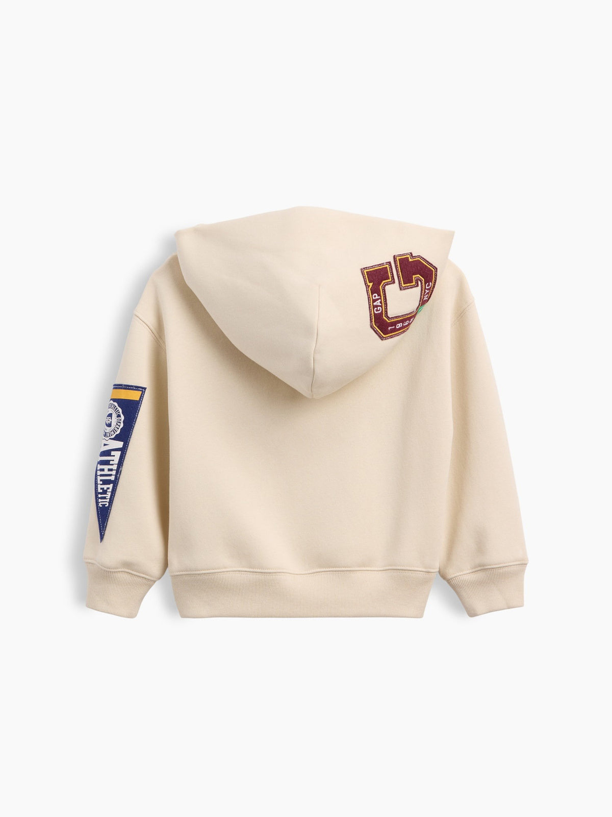 Bej Vintagesoft Varsity Logo Fermuarlı Sweatshirt