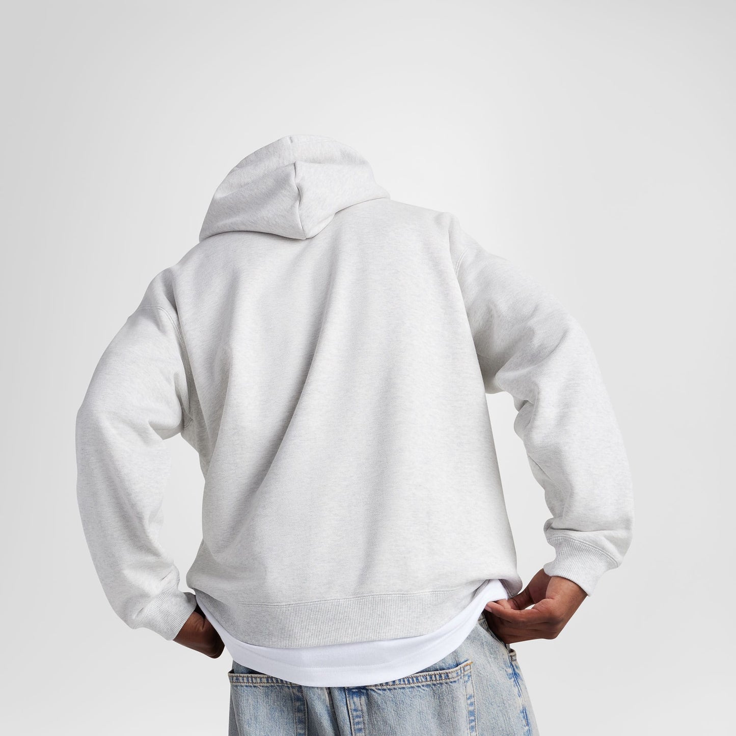Converse Classic Erkek Fermuarlı Gri Hoodie