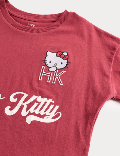 Saf Pamuk Hello Kitty Pijama Takımı (3-16 Yaş)