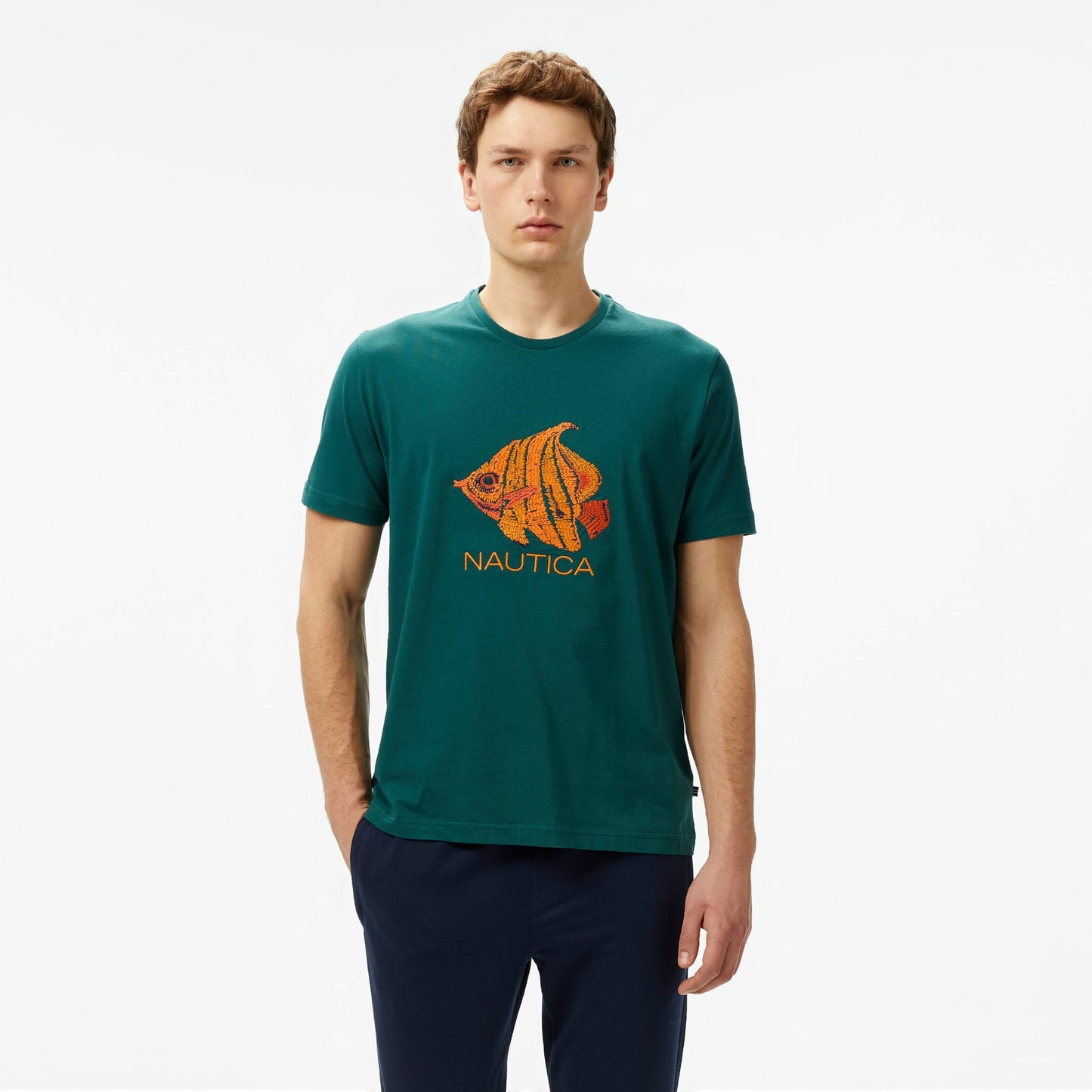 Nautica Erkek Yeşil Regular Fit T-shirt