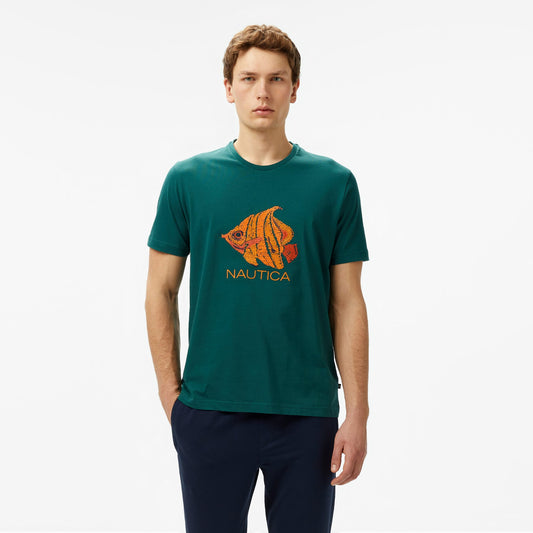 Nautica Erkek Yeşil Regular Fit T-shirt
