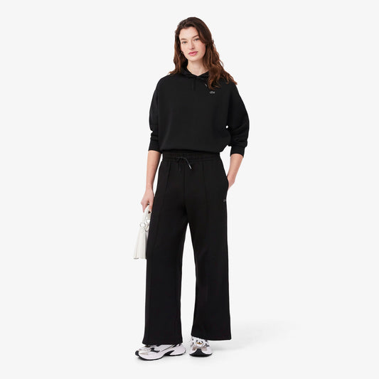 Lacoste Wide Fit Jersey Kadın Siyah Pantolon